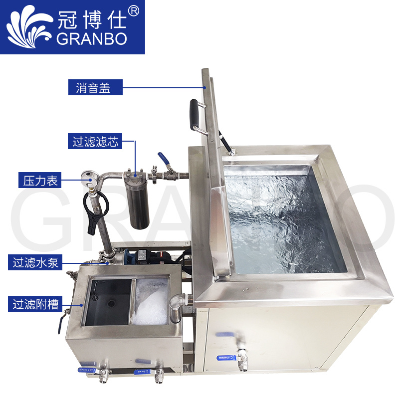 帶過濾循環(huán)超聲波清洗機結(jié)構(gòu)展示圖